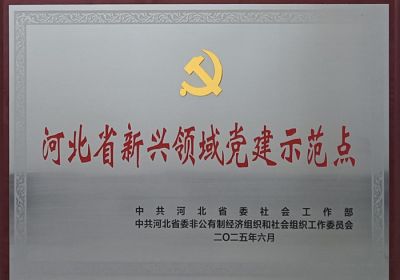 天成药业总支部委员会被评为“河北省新兴领域党建示范点”